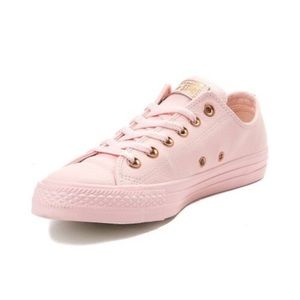 Converse Low Leather Vapour Pink Rose Gold Snake